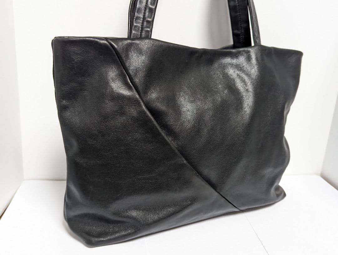 石見銀山 群言堂 トートバック　本革　レザー　黒 A4