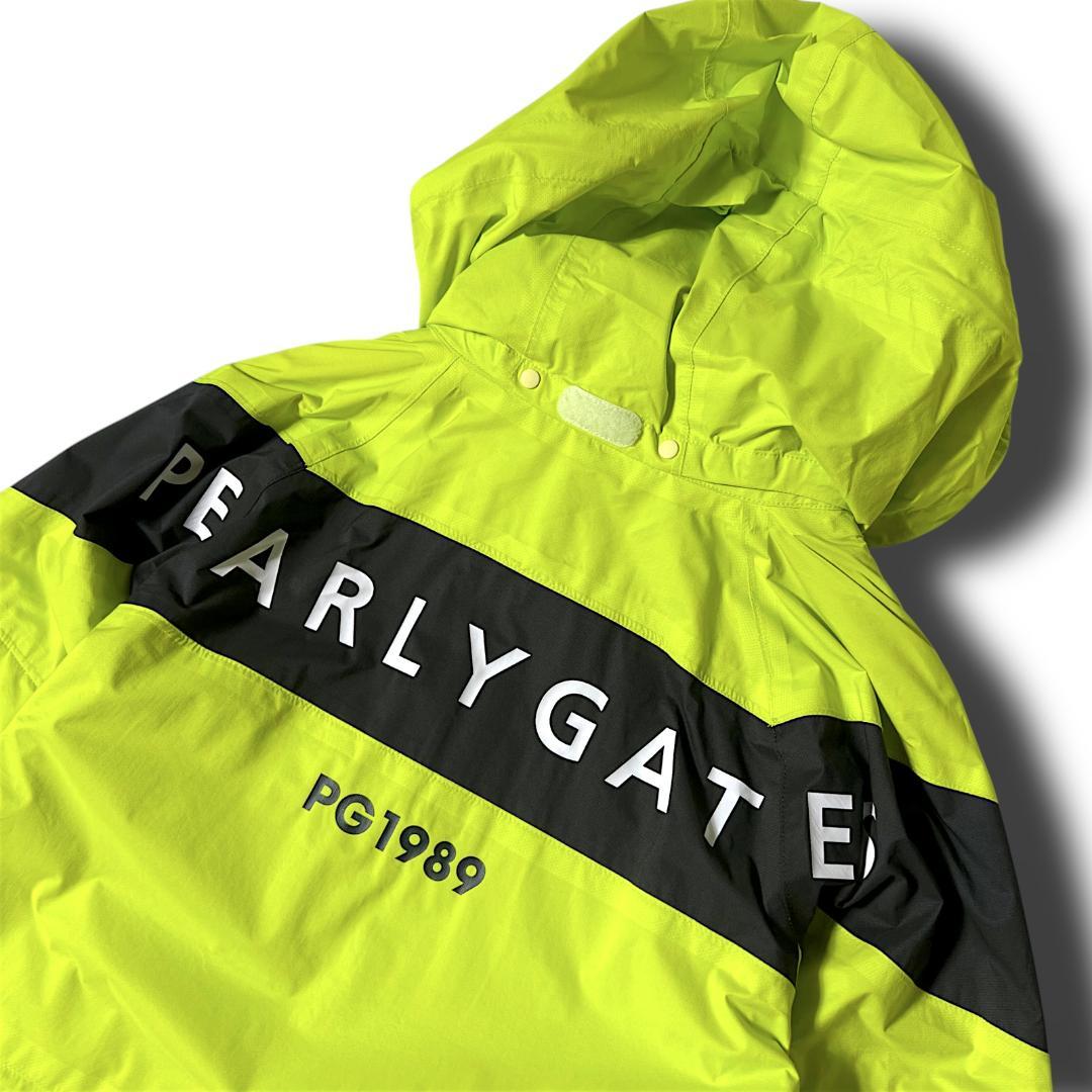 1 パーリーゲイツ AQUAX 防水透湿 レインジャケット ワンピース 黄