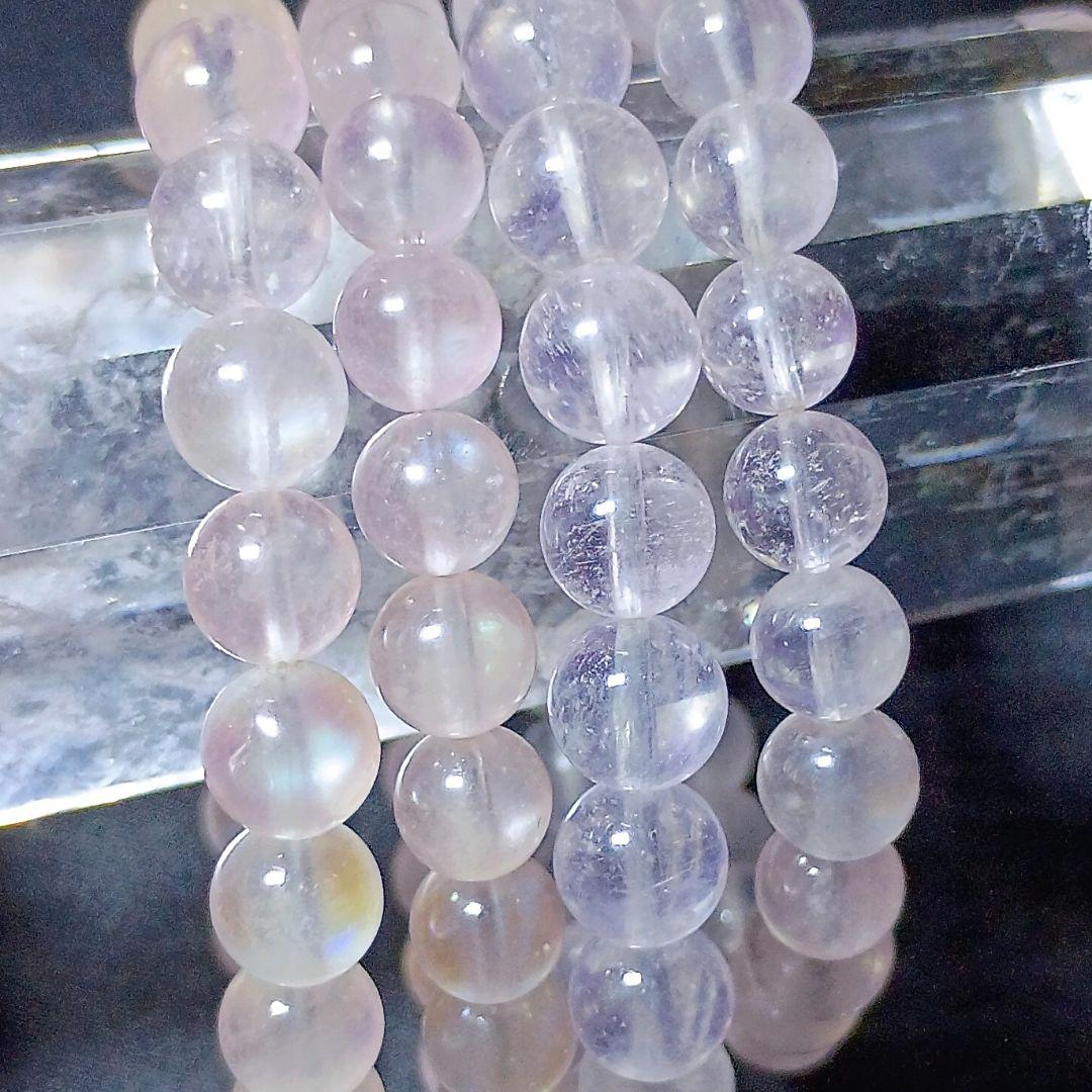 【翌日発送可】高品質 ピンク モルガナイト 8ミリ 内径17 ブレスレット