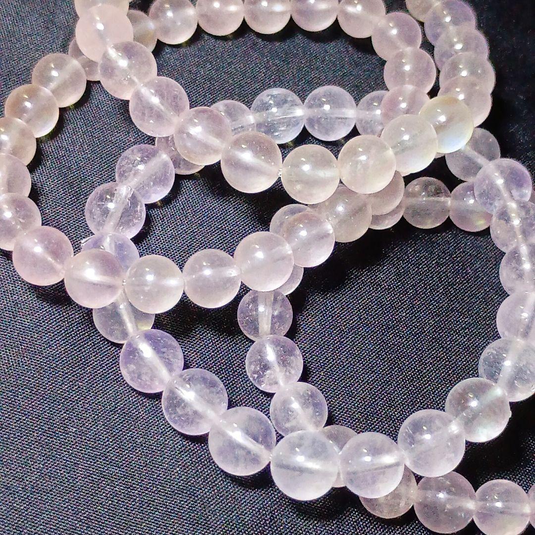 【翌日発送可】高品質 ピンク モルガナイト 8ミリ 内径17 ブレスレット