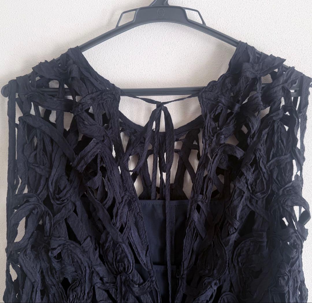 ETRE TOKYO ブレードパターンノースリーブオールインワン