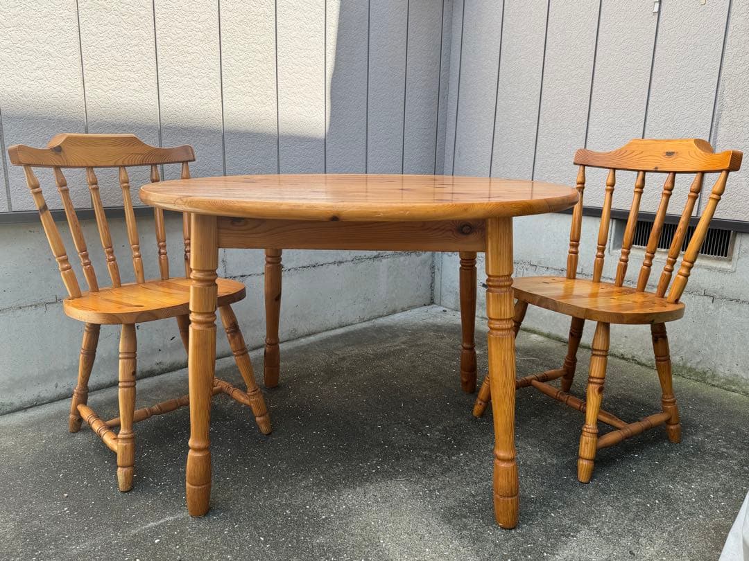 アンティーク・2人用ダイニングテーブルセット　その1 テーブル