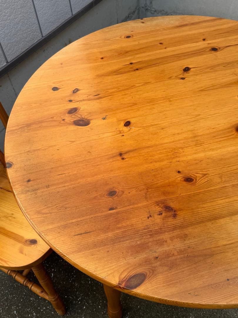 アンティーク・2人用ダイニングテーブルセット　その1 テーブル