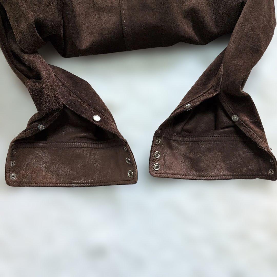 ブルーナボイン×Maps 別注 リアルレザー ウエスタンシャツ 1 茶 希少