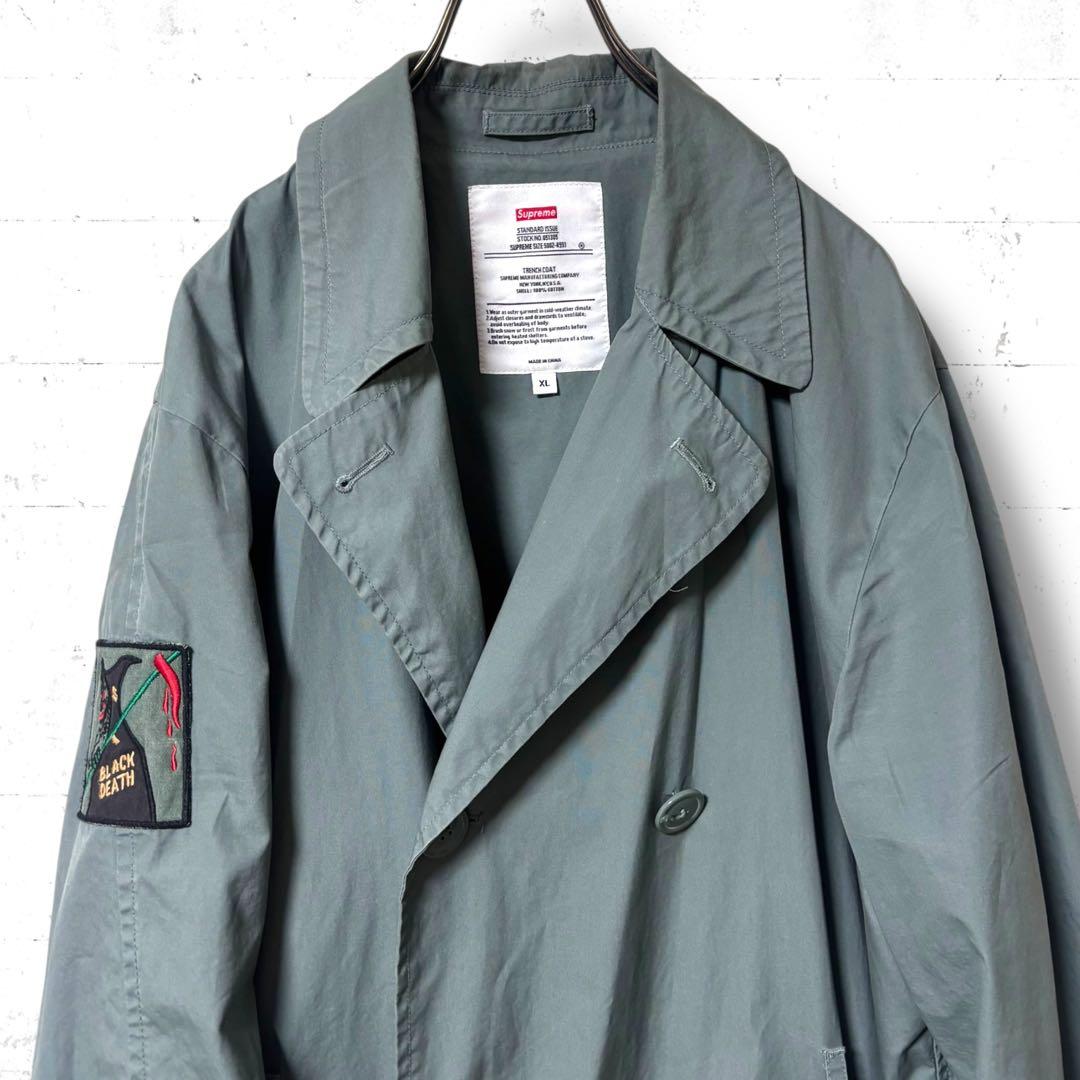 希少　SUPREME 16SS ロング　ミリタリー　トレンチコート　ベルト　XL