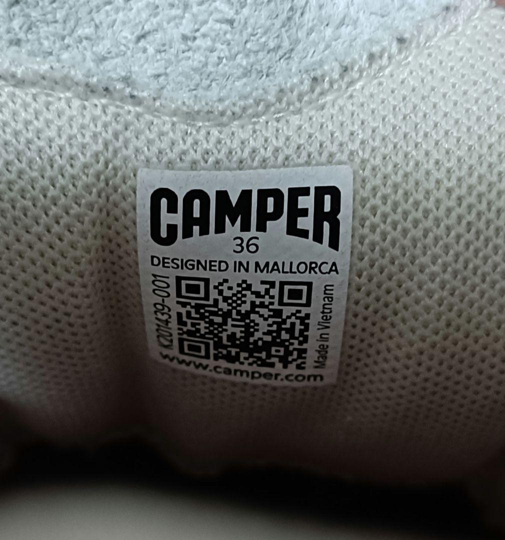 【美品】CAMPER カンペール スニーカー カースト レザー ホワイト 36