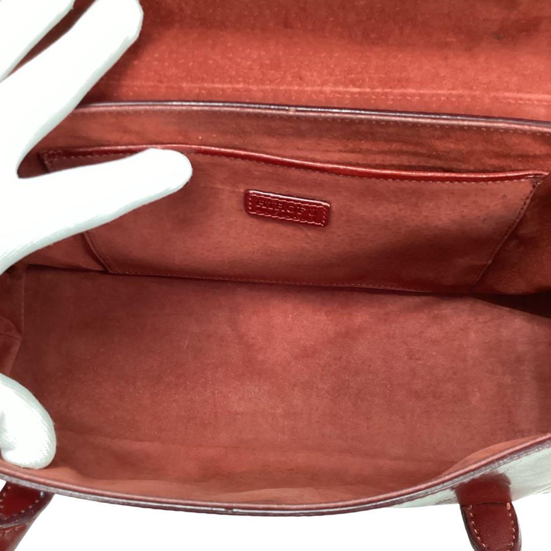 【HIROFU】レッド★レザーバッグ★保存袋【ヒロフ】