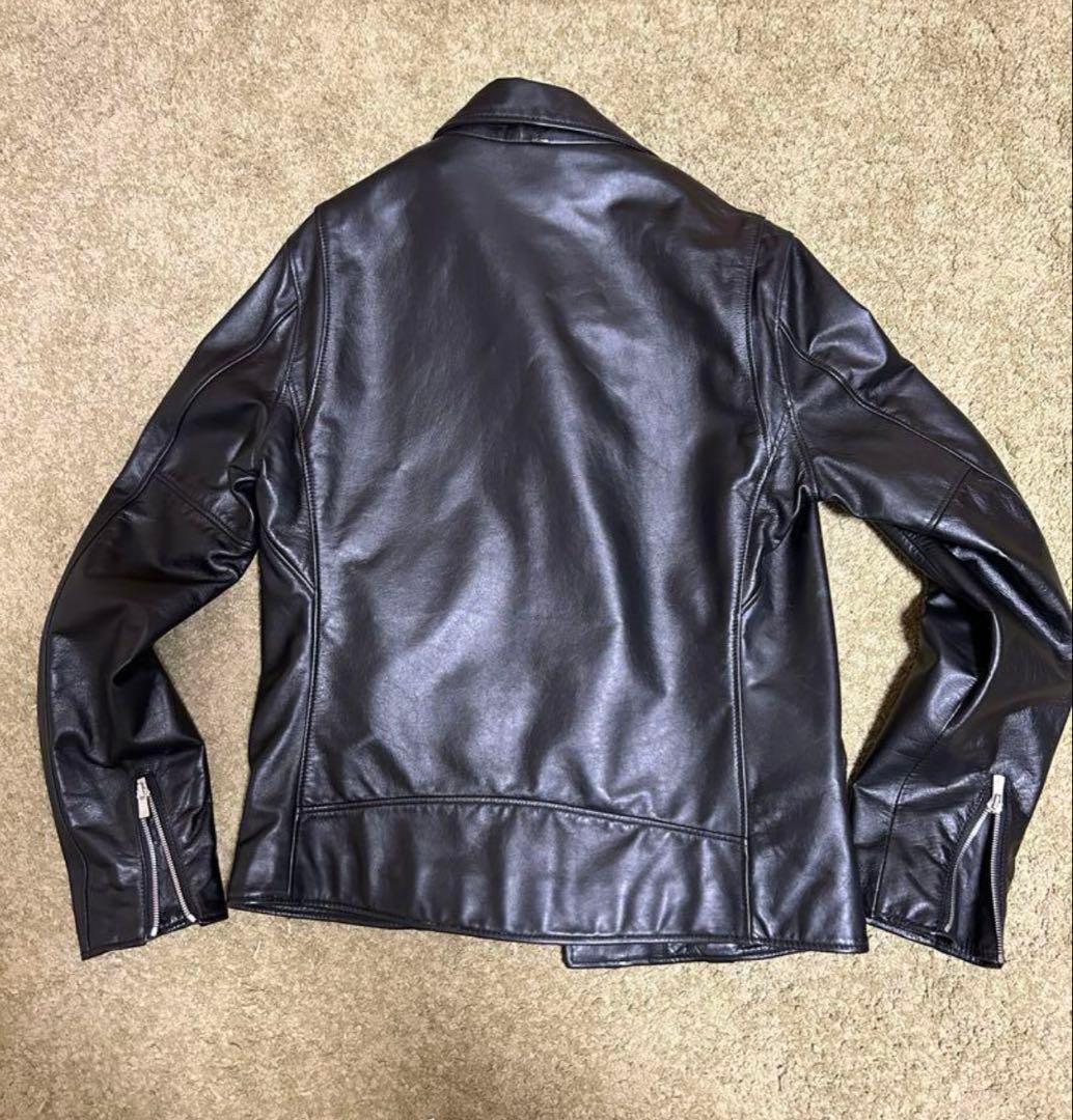 beauty&youth レザーライダース　ブラック　xl