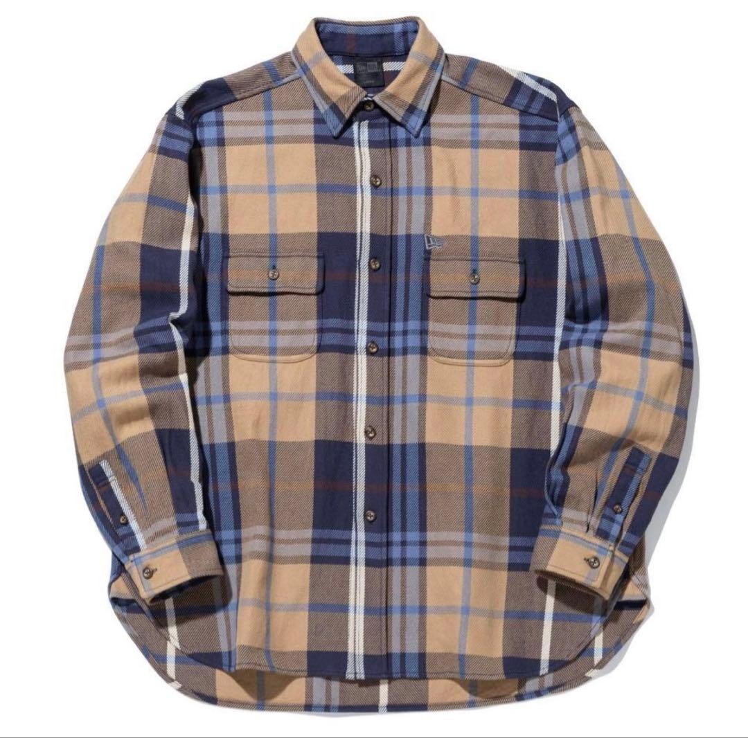 NEWERA（ニューエラ）フランネルシャツBLACKLABEL 重盛さと美着用