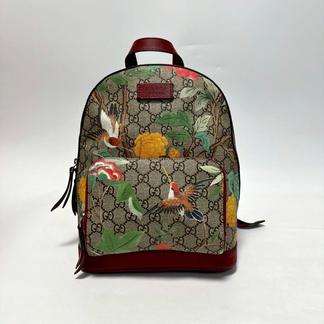 u24【極美品】グッチ　ティアン　GGスプリーム　　リュック　バックパック.