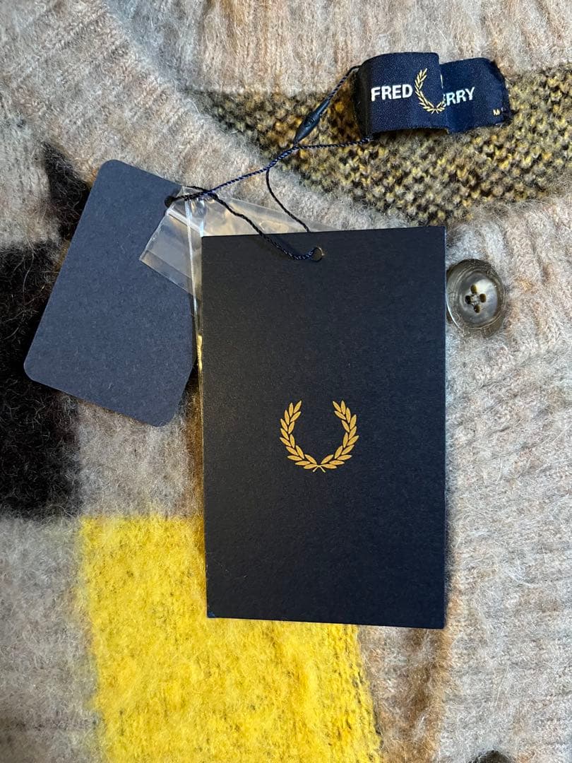 フレッドペリー ジャーナルスタンダード別注　カーディガン　チェッカーフラッグ