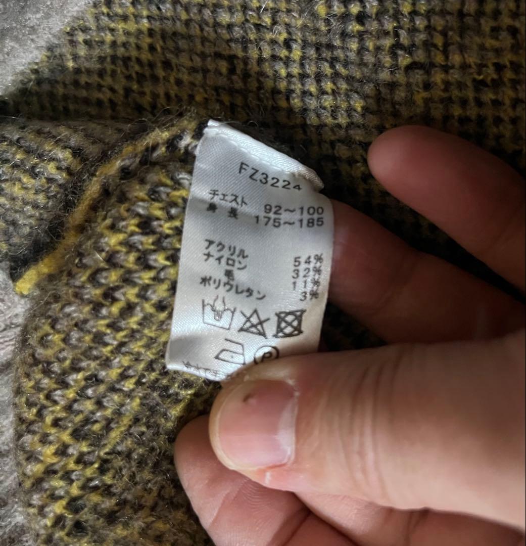 フレッドペリー ジャーナルスタンダード別注　カーディガン　チェッカーフラッグ