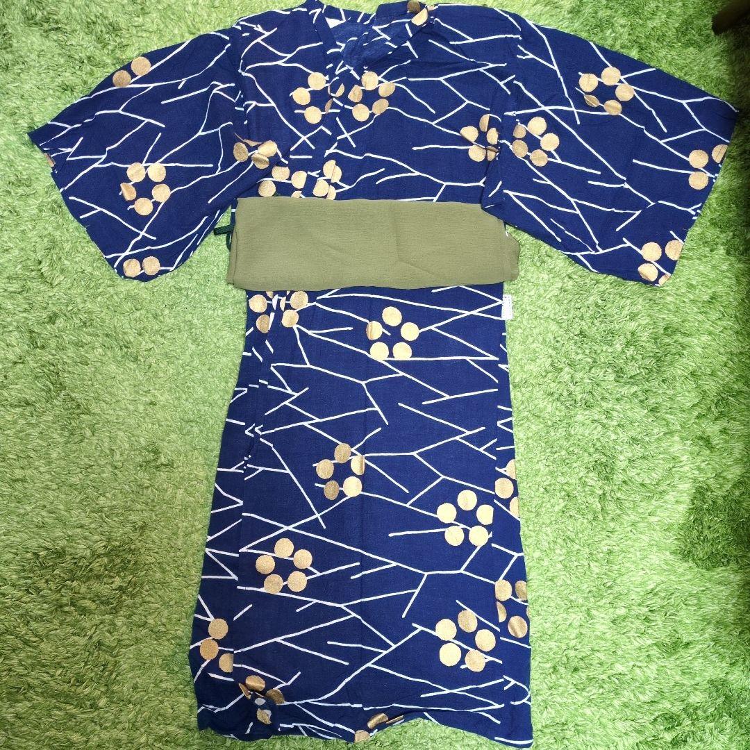 SOU-SOU 浴衣 紺色　キッズ　130センチ