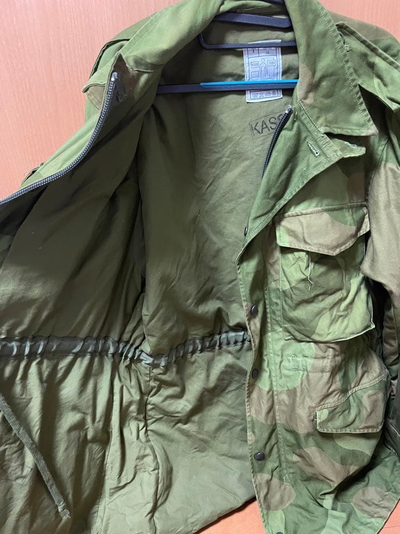 実物　ノルウェー陸軍　M75迷彩スモック（M85・フィールドジャケット）サバゲー