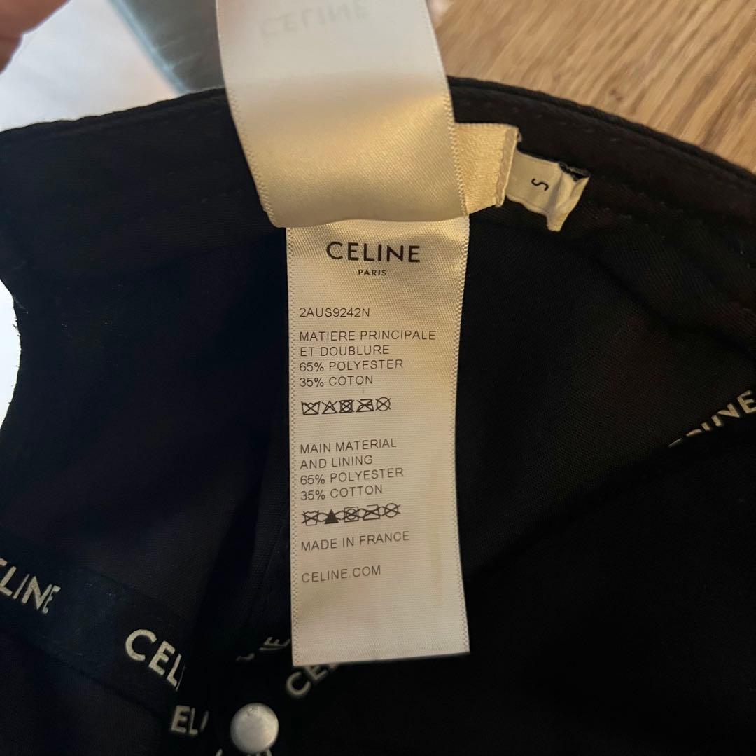 CELINE ベースボールキャップ /ブラック