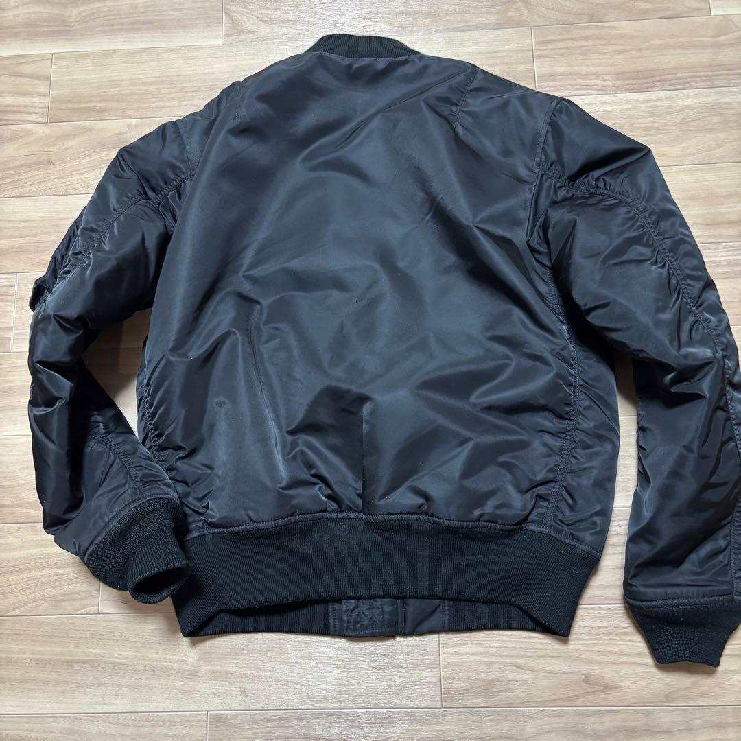 もりわきAVIREX MA-1 フライトジャケット黒 L〜XL中綿　米軍