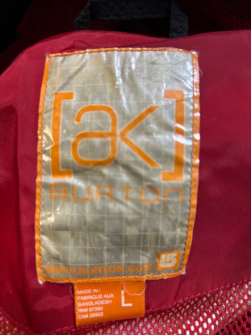 バートンAK ウェア　上下セット　Ｌサイズ