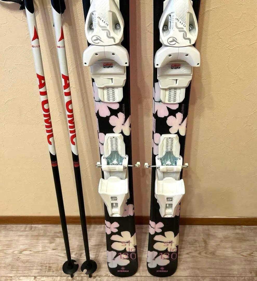 ◾️カービングスキーセット　スキー板130㎝ ブーツ23㎝ 子供用　ジュニア用