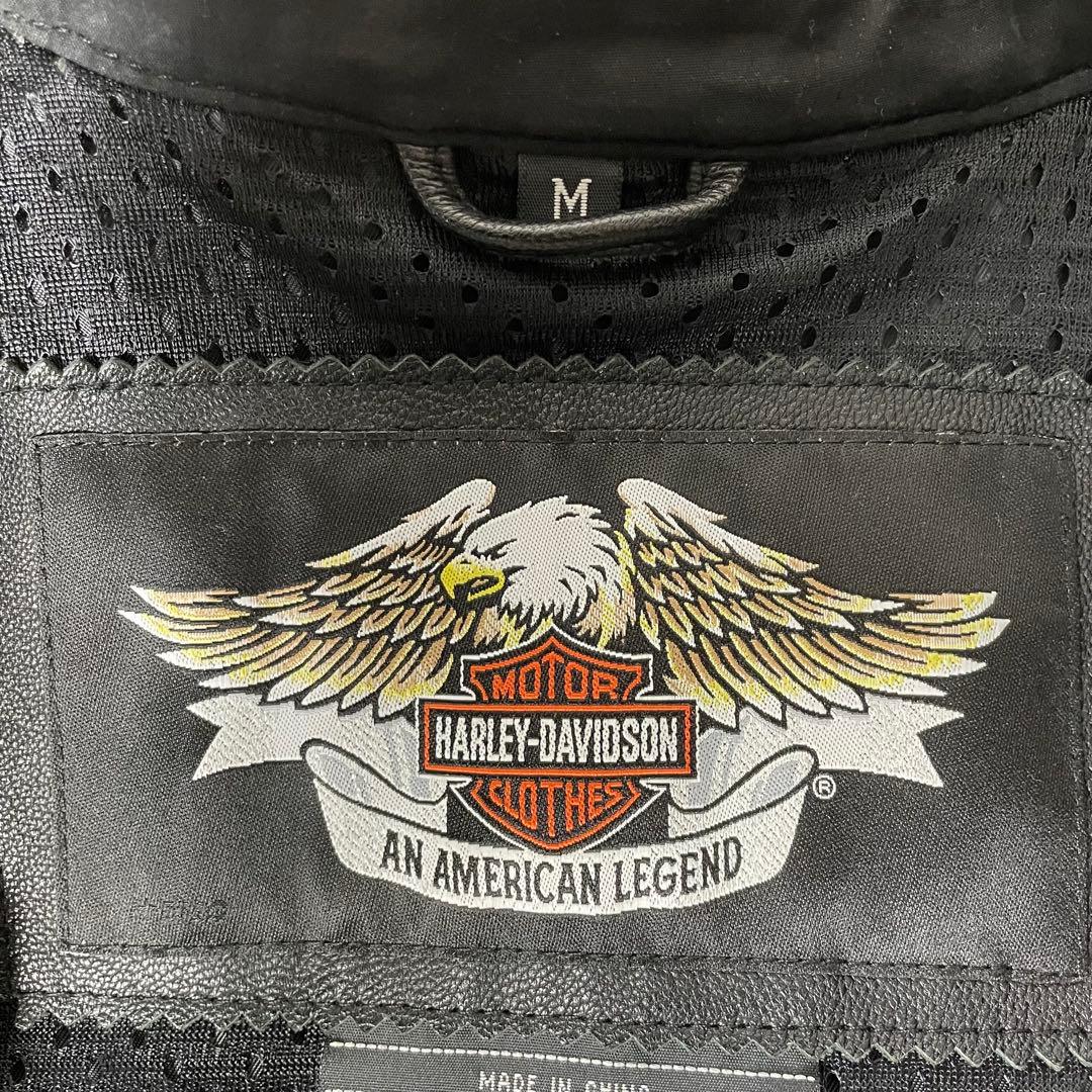 【専用】HARLEY-DAVIDSON 牛革 シングルライダースジャケット 黒M
