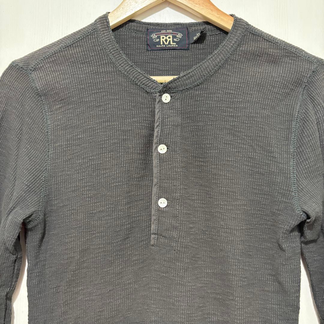 RRL ヘンリーネック サーマル ロンT ワッフル