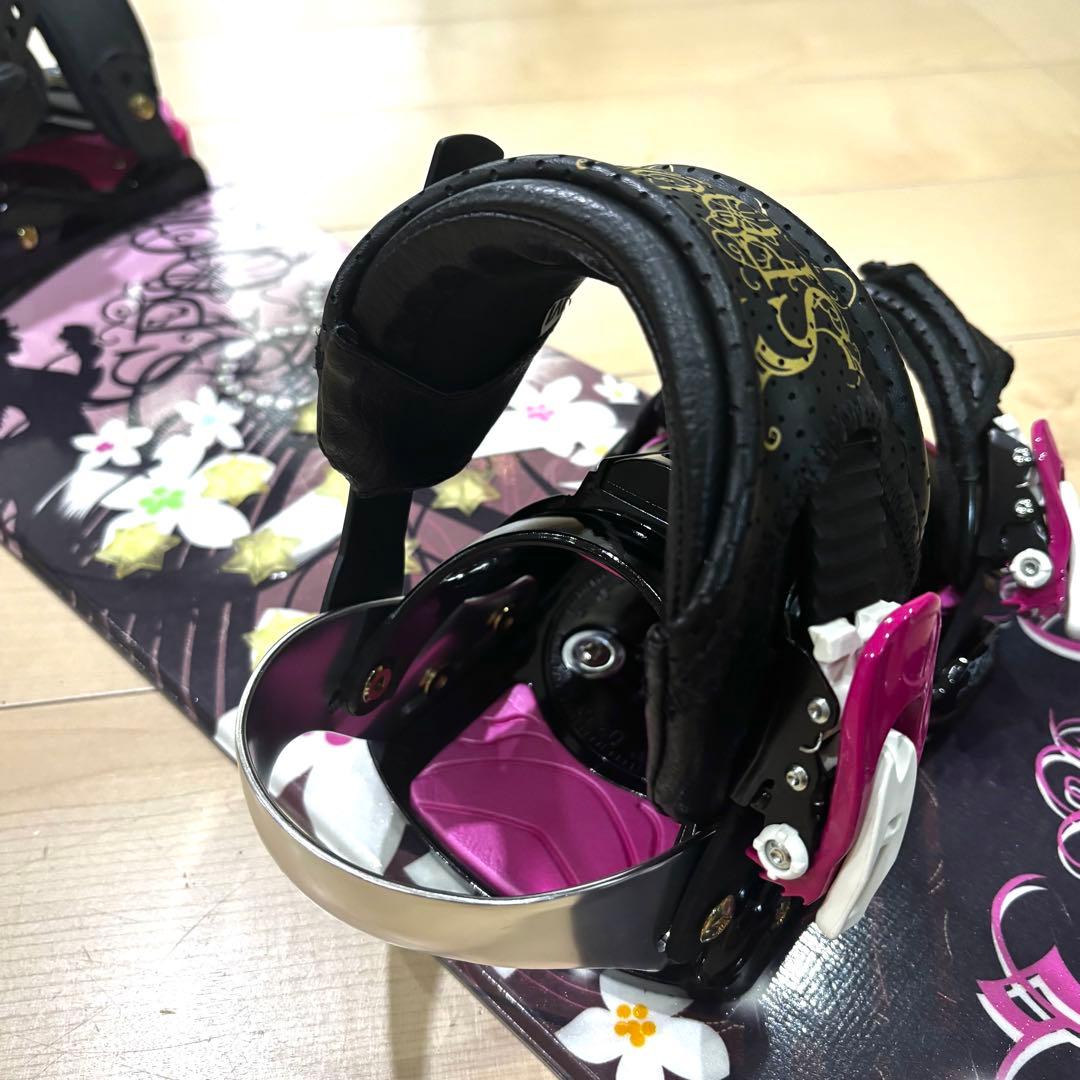 SPOON 2点　Angel 135　スノーボード　上位ビンディング　ピンク