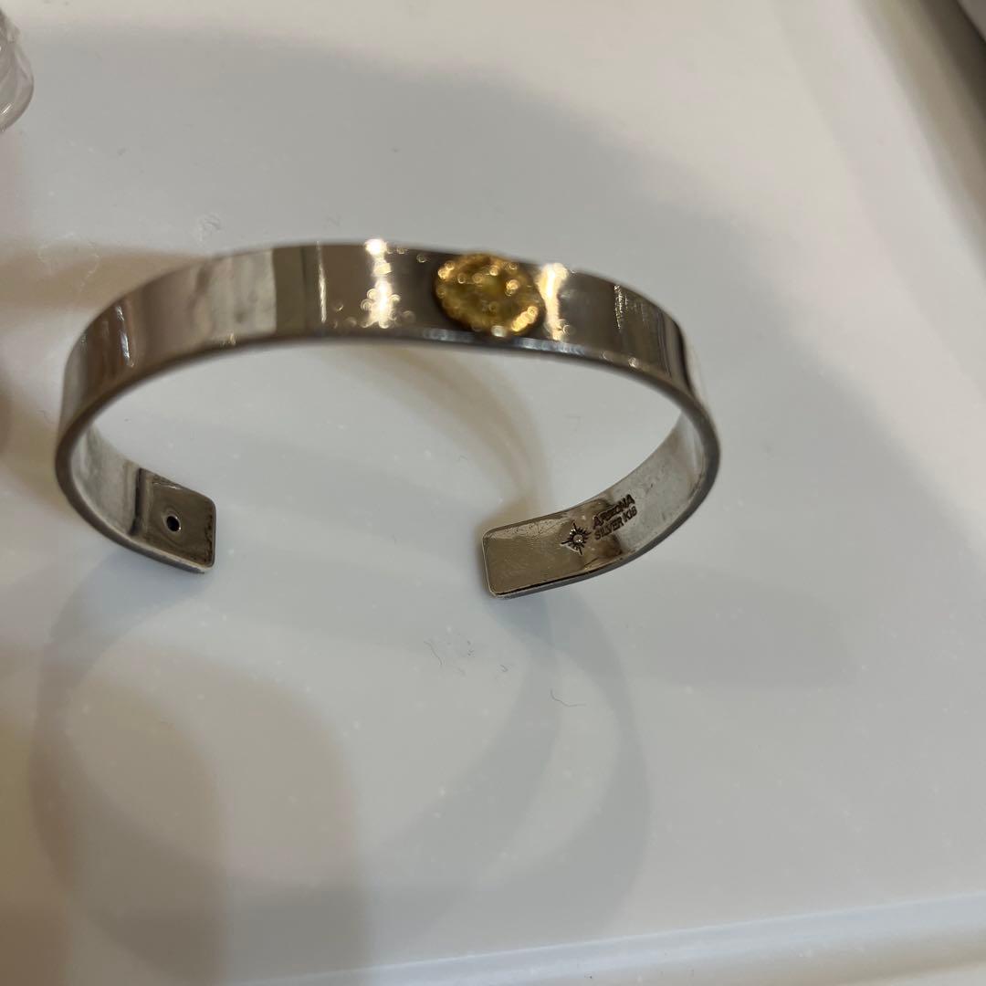 ARIZONA FREEDOM 平打ちバングル K18 太陽神ブレスレット