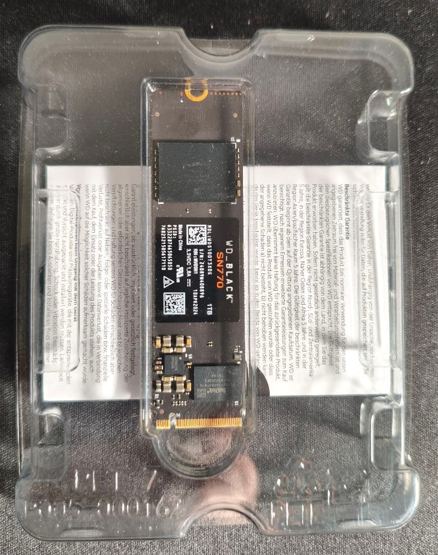 内蔵型SSD m.2SSD western digital sn770