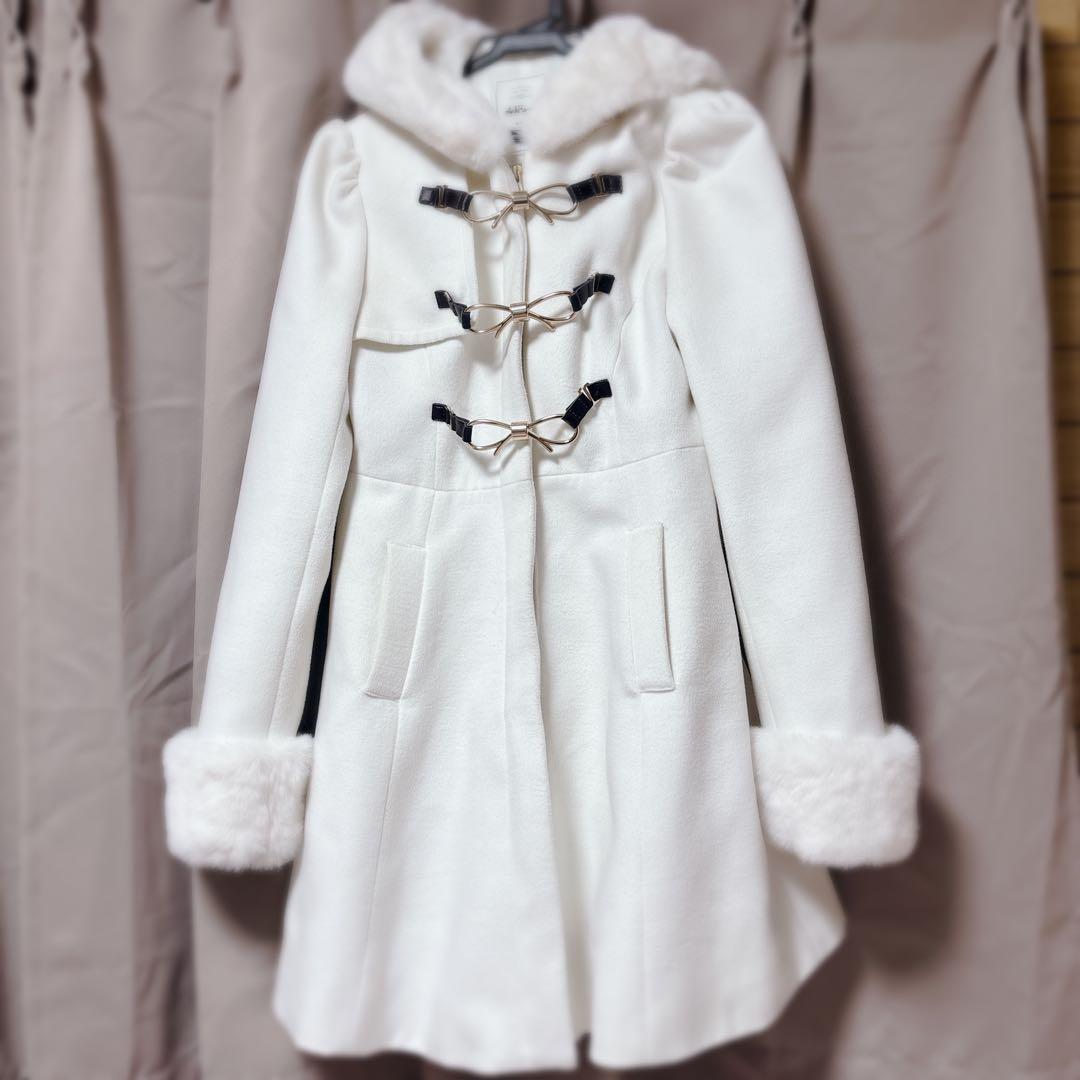 Ank Rouge ダッフルコート 白