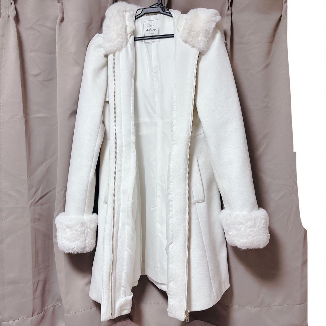 Ank Rouge ダッフルコート 白