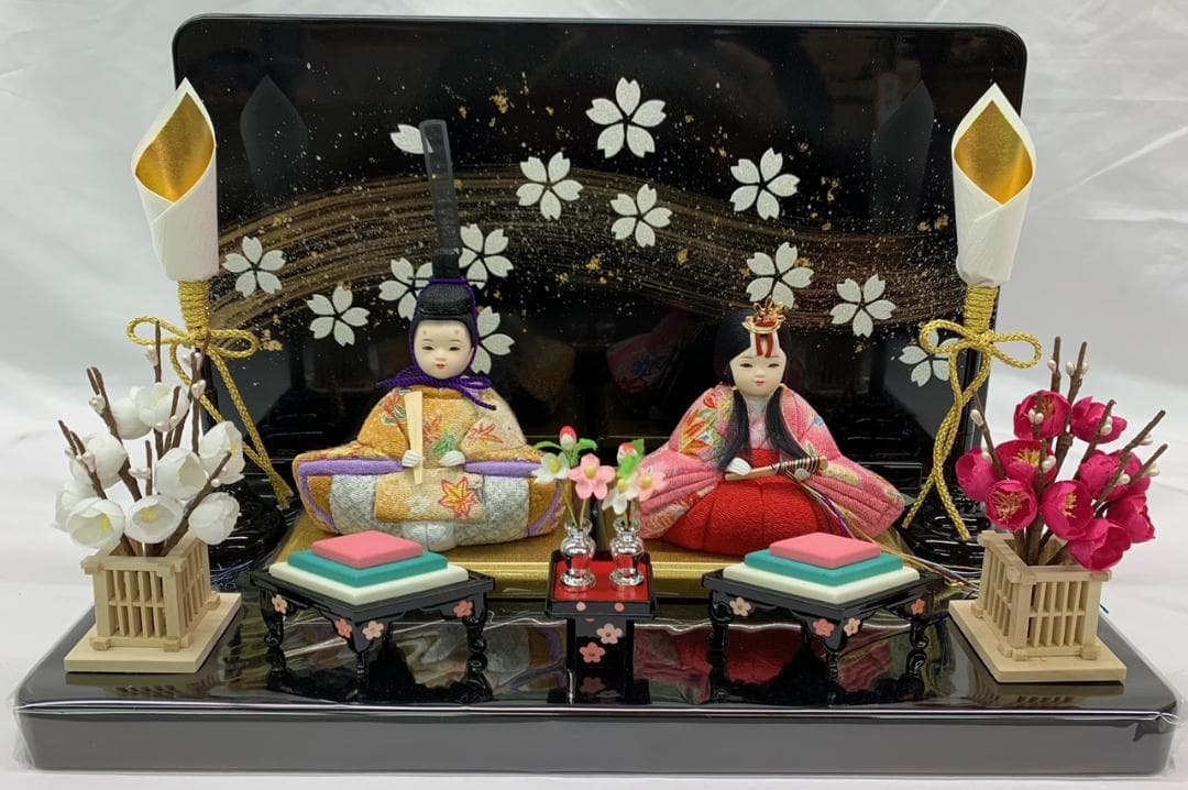 木目込み人形 親王飾り コンパクト 木目込 ひな人形 雛人形 初節句 プレゼント