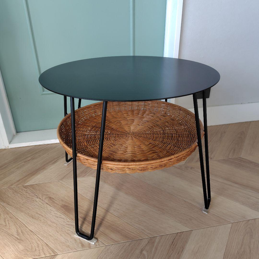 【美品】IDEE ワラビー ローテーブル ラウンド ブラック