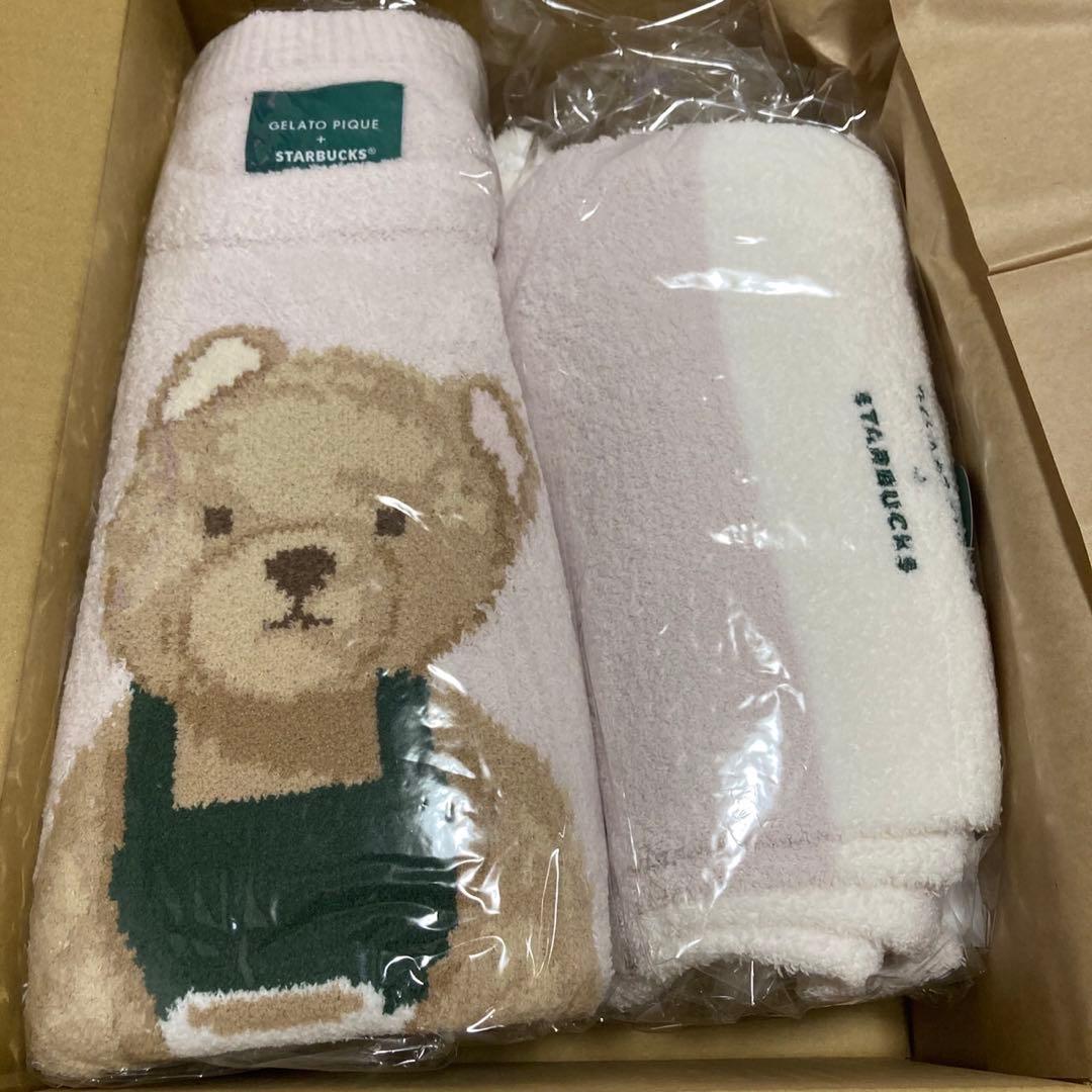 スタバ ジェラートピケ コラボ ピンク ジェラピケ パンツ アウタールームウェア