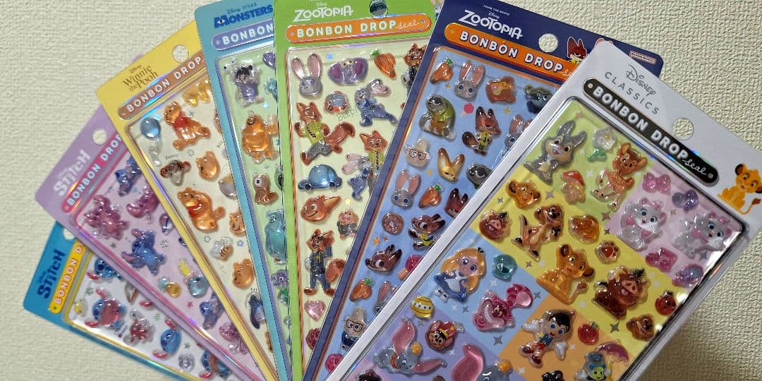 ボンボンドロップシール　ディズニー　クラシック　ズートピア　mini