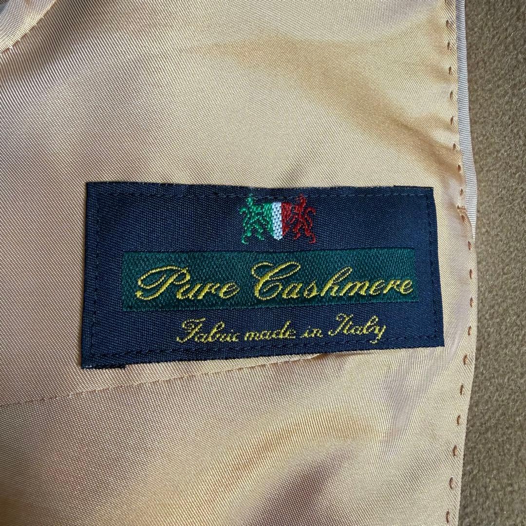 TOMORROWLAND ノーカラーコート カシミヤ100% キャメル