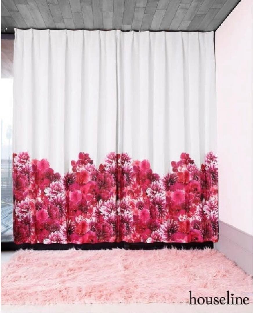 Radyリゾフラ白カーテン200