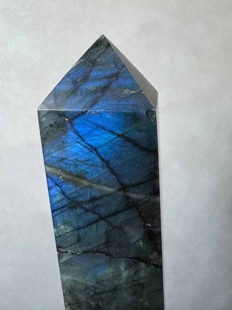 【高品質】マダガスカル産 ラブラドライト タワー ペア　ブルーシラーが完璧⭐︎