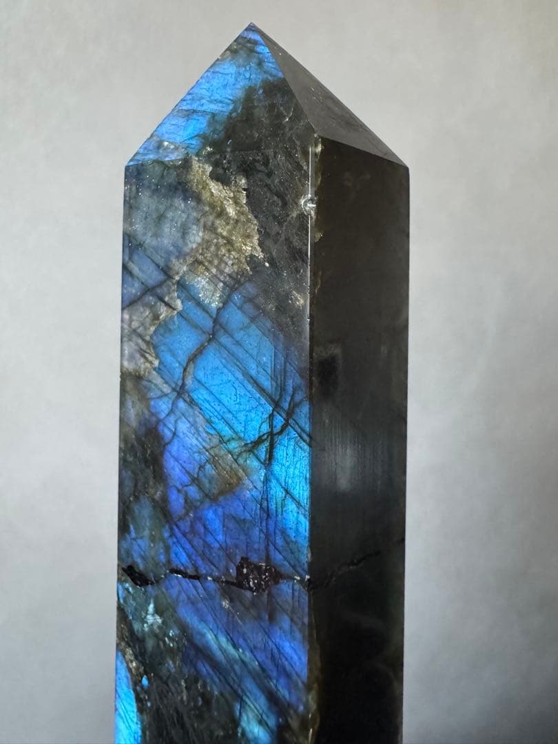 【高品質】マダガスカル産 ラブラドライト タワー ペア　ブルーシラーが完璧⭐︎