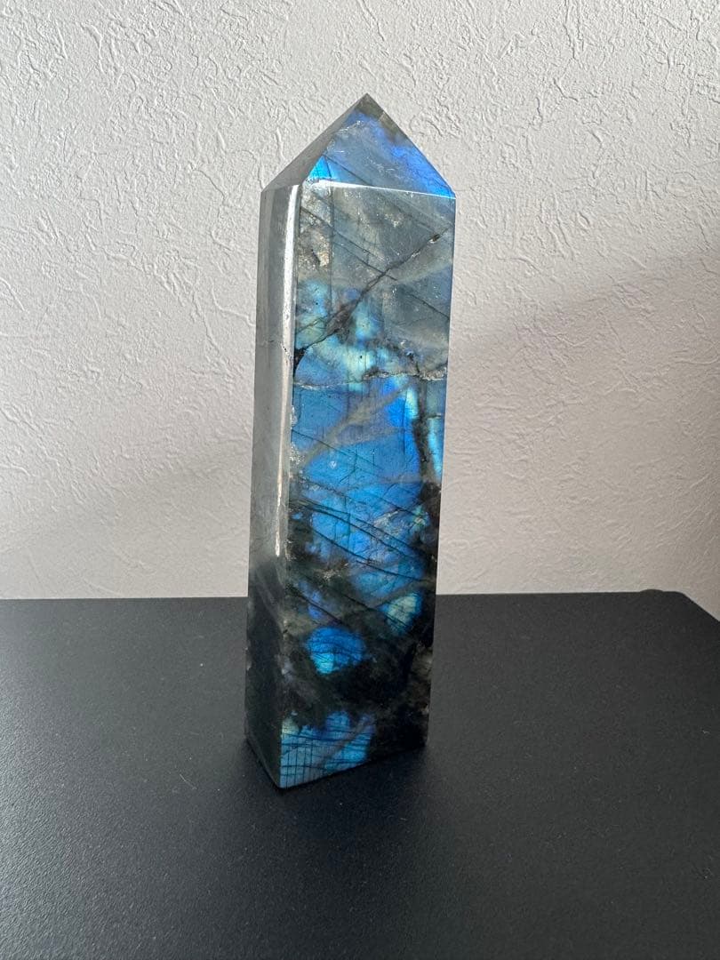 【高品質】マダガスカル産 ラブラドライト タワー ペア　ブルーシラーが完璧⭐︎