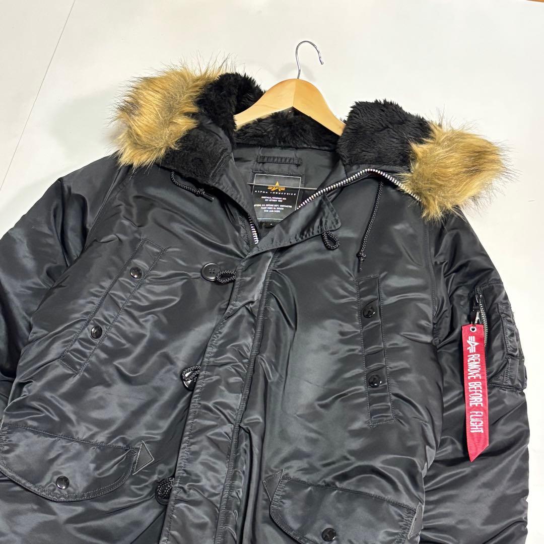 ぷっ〜ぞう ALPHA アルファ　黒・ブラック　N3B　ミリタリー　フライ