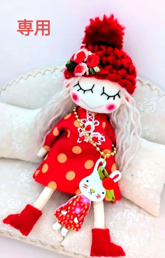 Kyokotan様 ハンドメイド ドールチャーム バッグチャーム お人形