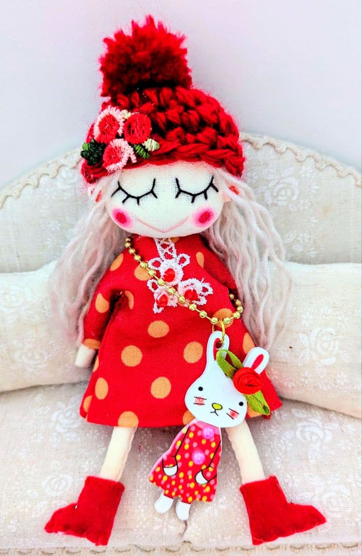 Kyokotan様 ハンドメイド ドールチャーム バッグチャーム お人形