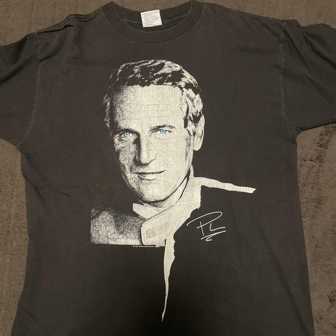 ヴィンテージTシャツ ポール・ニューマン XL 黒