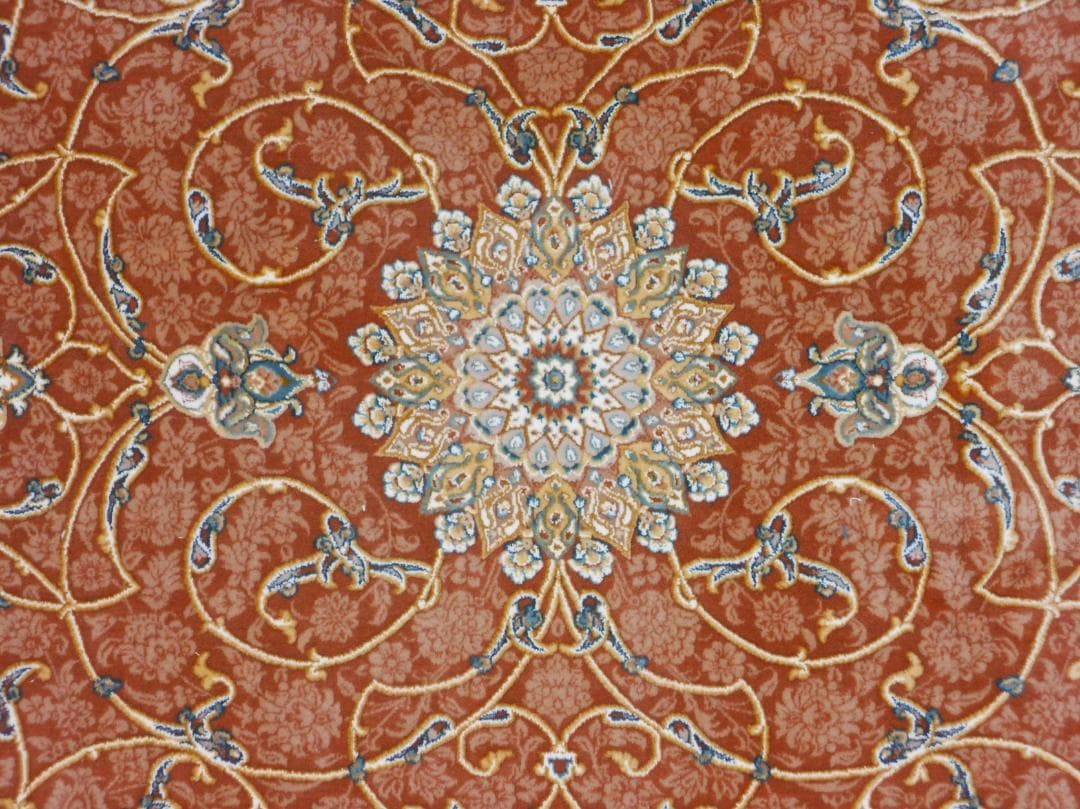 立体柄、144万ノット！本場イラン産 絨毯！ 100×150cm-200491