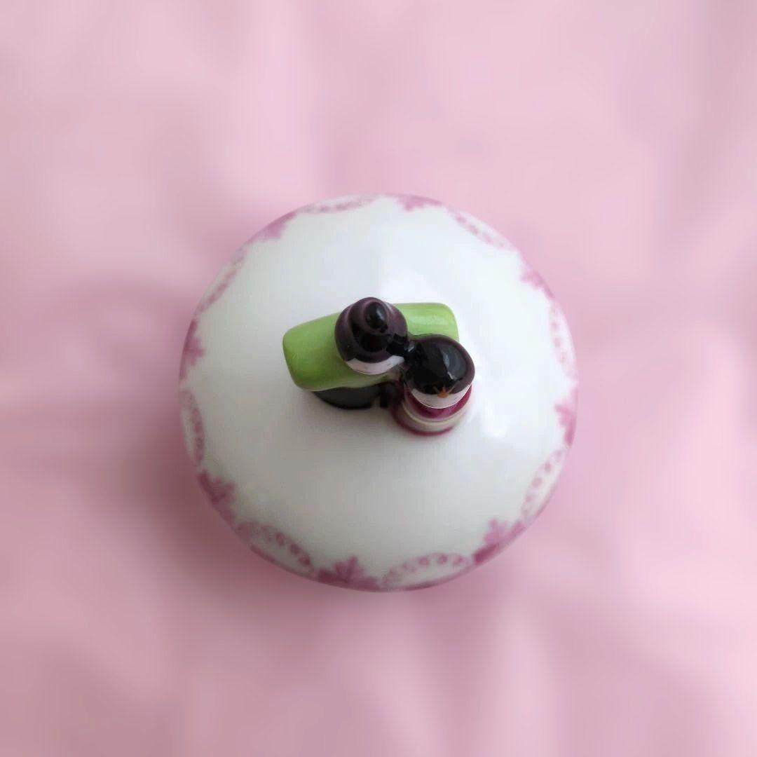 美品HEREND パセリピンク 　ひな小筺　ボンボニエール　雛まつり