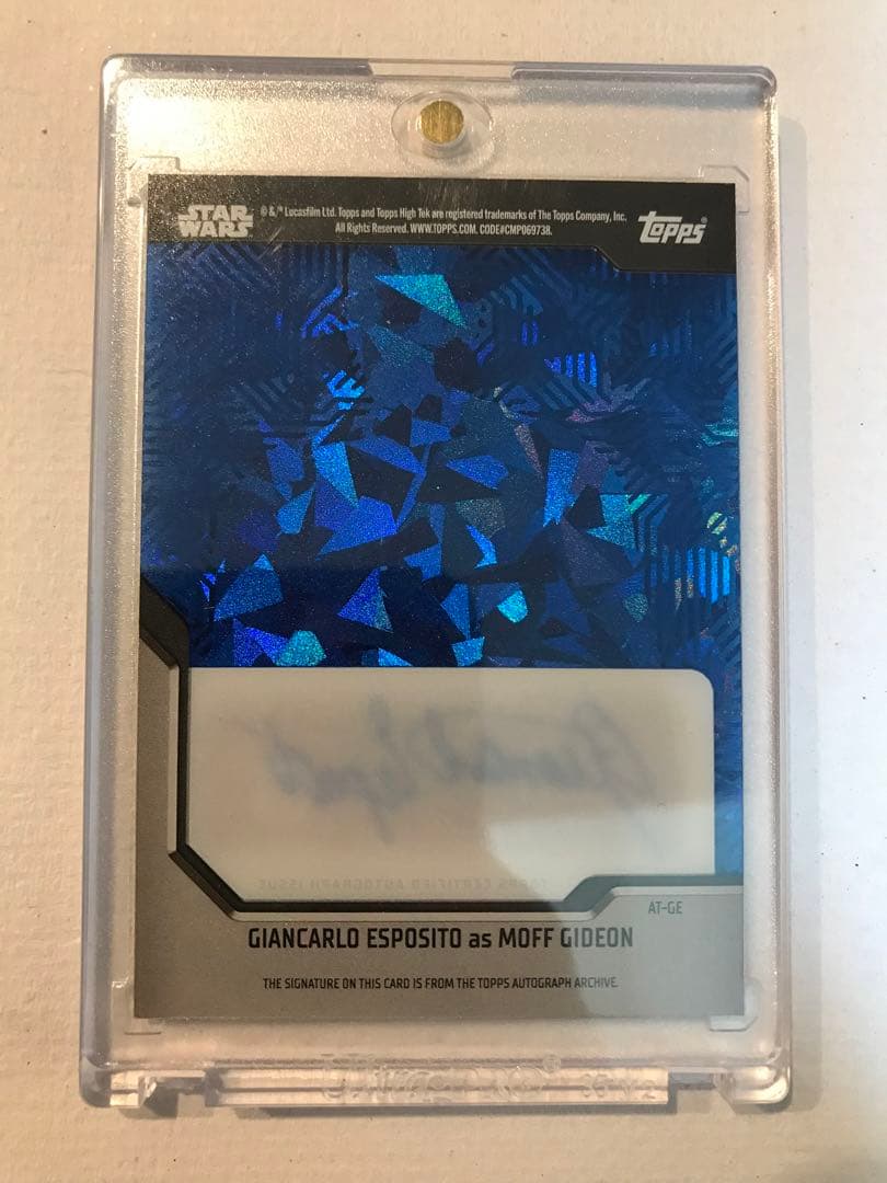 貴重　マンダロリアン　スターウォーズ　topps モフギデオン　サイン　カード
