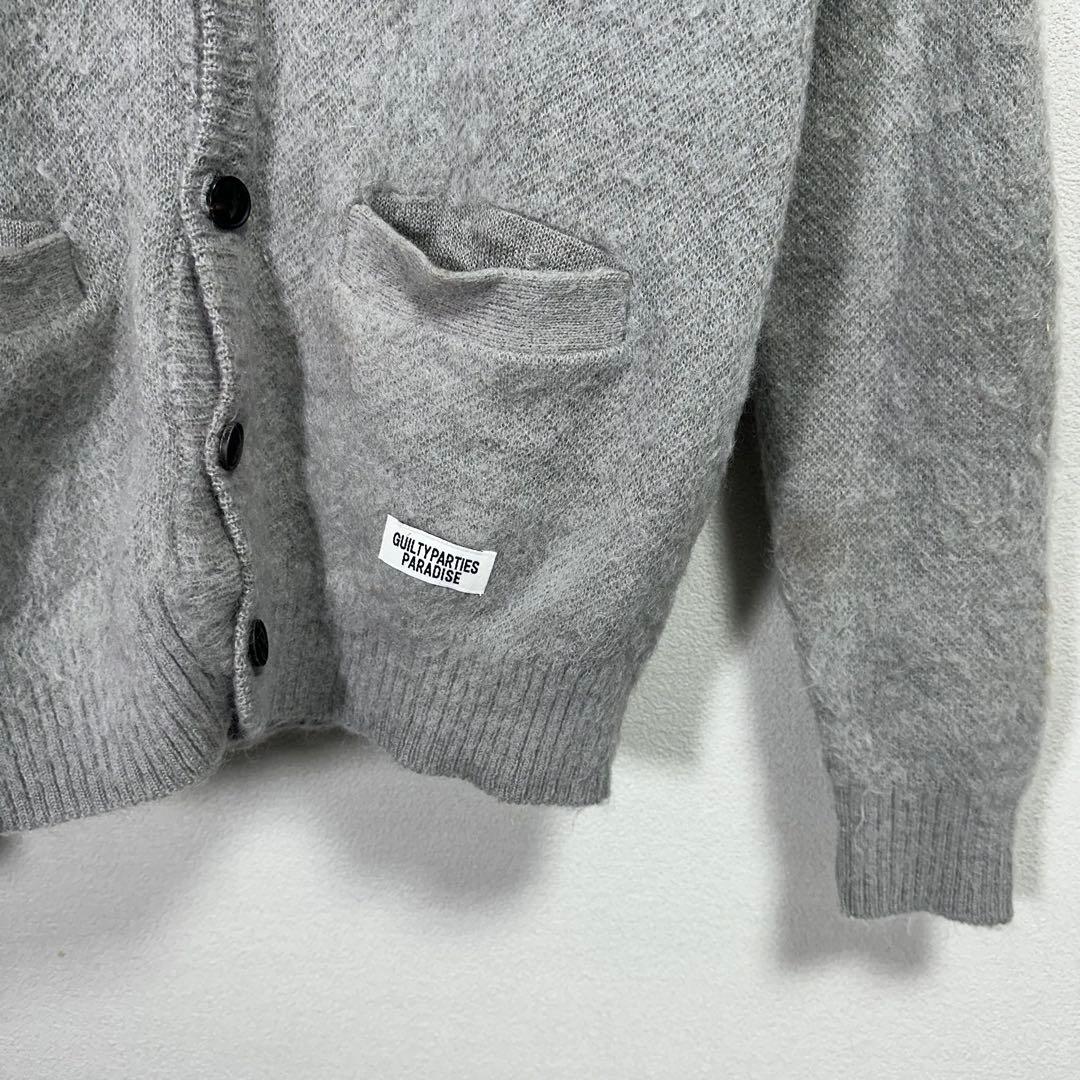 wacko maria モヘア モヘヤカーディガン グレー