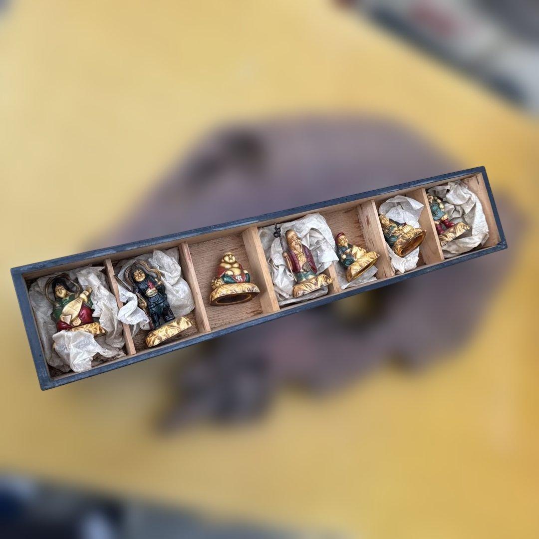 古い七福神の置物　古物