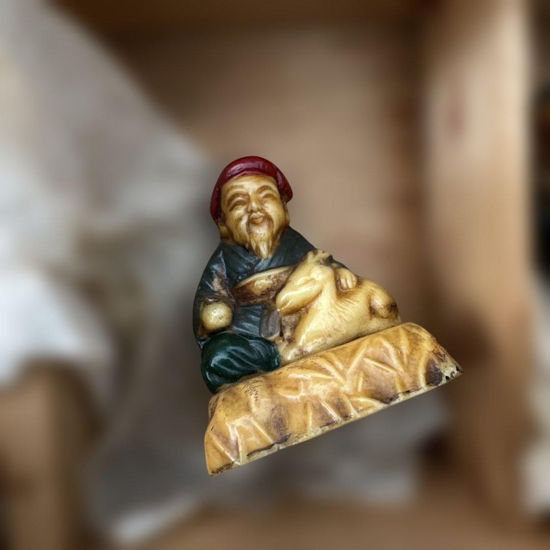 古い七福神の置物　古物