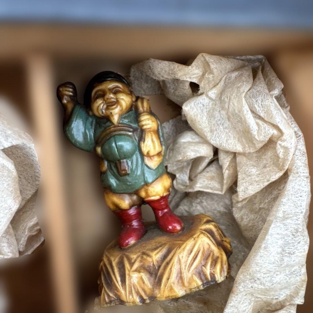 古い七福神の置物　古物