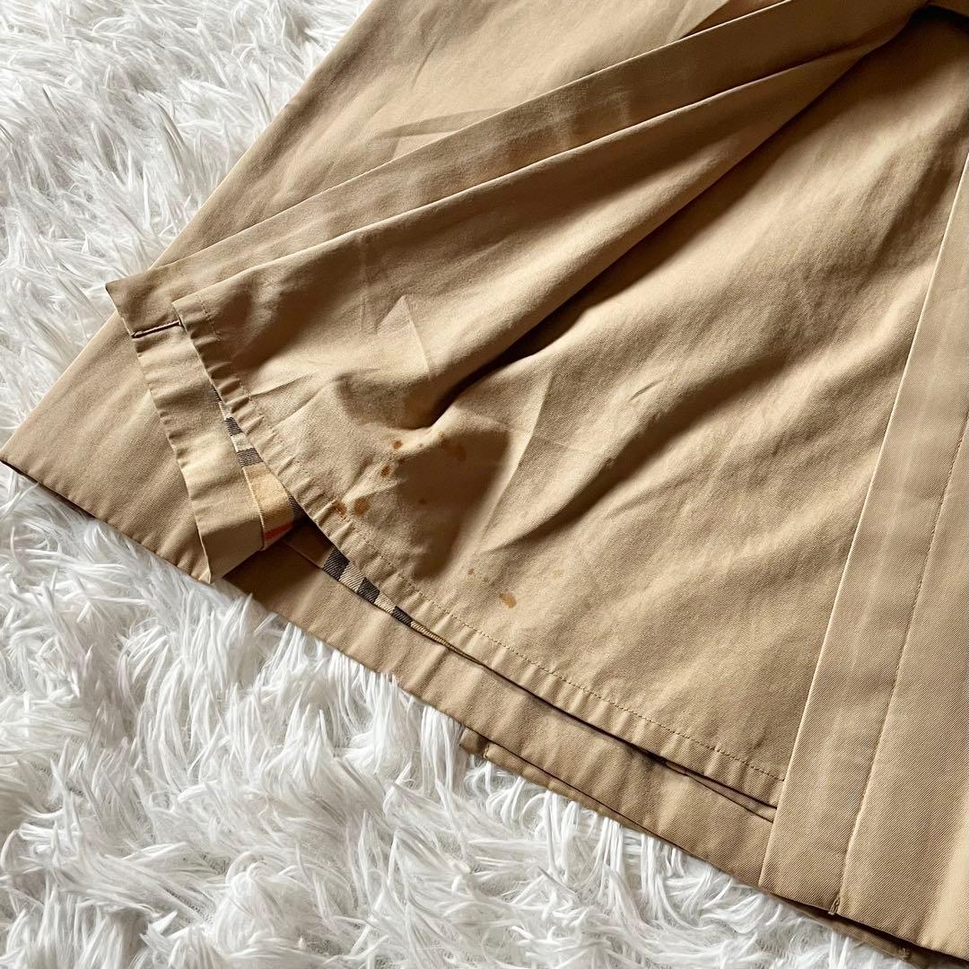 バーバリーズ 着丈113cm サイズS トレンチコート ノバチェック ベルト